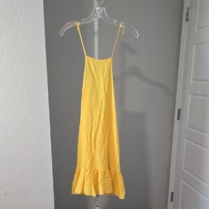 Yellow Spaghetti Strap Dress By One Teaspoon